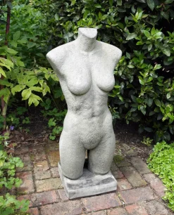 Female Torso Modern Stone Garden Ornament