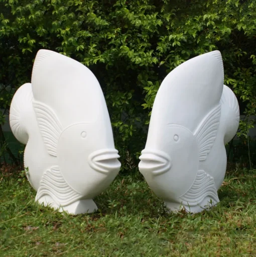 Fish Marble Resin Garden Ornaments