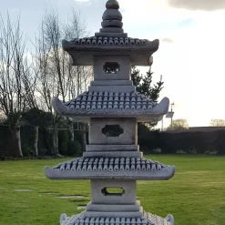 Five Tier Japanese Pagoda Lantern Stone Garden Ornament