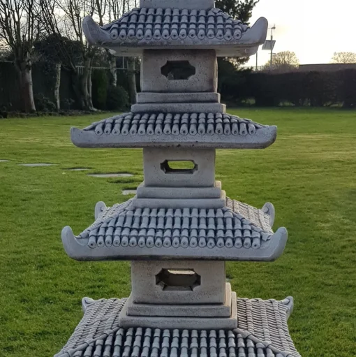 Five Tier Japanese Pagoda Lantern Stone Garden Ornament