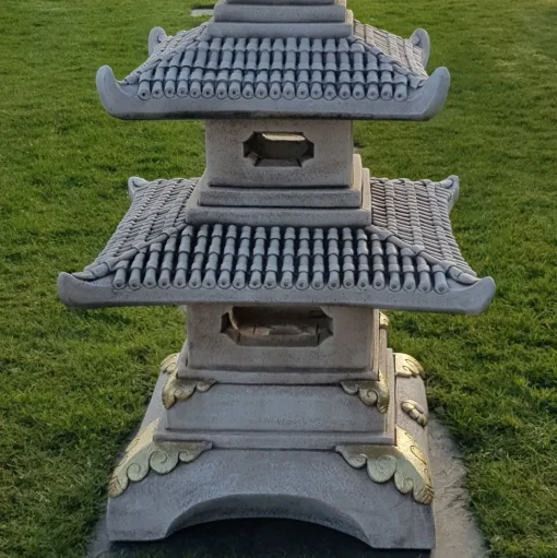 Five Tier Japanese Pagoda Lantern Stone Garden Ornament