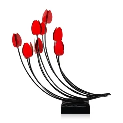 Floral Symphony 74cm Metal Indoor Sculpture