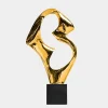 Flow Motion 96cm Gold Metal Indoor Sculpture v3