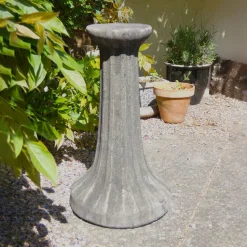 Fluted Column Stone Garden Pedestal