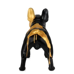 French Bulldog 40cm Black Resin Indoor Sculpture