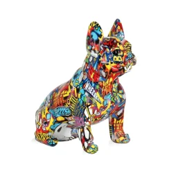 French Bulldog 30cm Comic Art Resin Indoor Sculpture