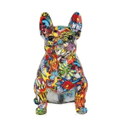 French Bulldog 30cm Comic Art Resin Indoor Sculpture