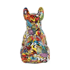 French Bulldog 30cm Comic Art Resin Indoor Sculpture