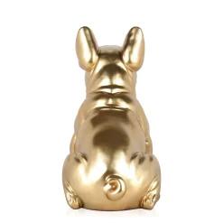 French Bulldog 40cm Gold Resin Indoor Sculpture