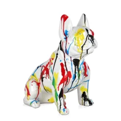 French Bulldog 40cm Multicolour Resin Indoor Sculpture
