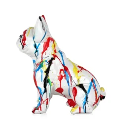 French Bulldog 40cm Multicolour Resin Indoor Sculpture