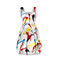 French Bulldog 40cm Multicolour Resin Indoor Sculpture