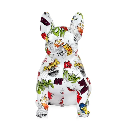 French Bulldog 30cm Pop Art Resin Indoor Sculpture