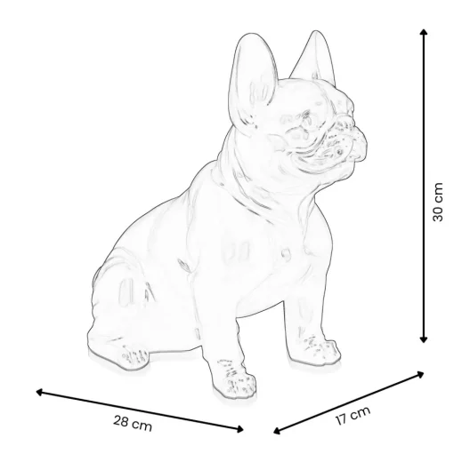 French Bulldog 30cm Pop Art Resin Indoor Sculpture