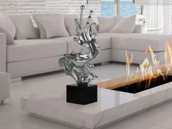 Frozen Motion 86cm Silver Resin Indoor Sculpture