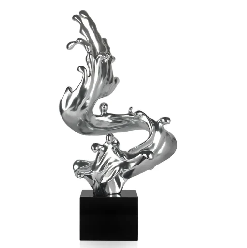 Frozen Motion 86cm Silver Resin Indoor Sculpture