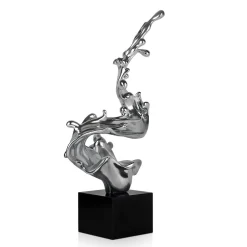 Frozen Motion 86cm Silver Resin Indoor Sculpture