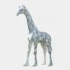Gigantic Giraffe 350cm White Marble Garden Statue v1