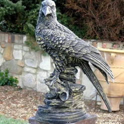 Golden Eagle Bronze Metal Garden Statue