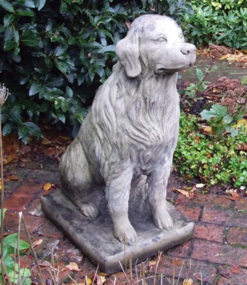Golden Retriever Stone Garden Ornament