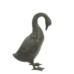 Goose 55cm Bronze Metal Garden Ornament