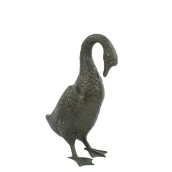 Goose 55cm Bronze Metal Garden Ornament