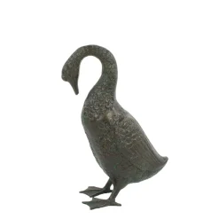 Goose 55cm Bronze Metal Garden Ornament