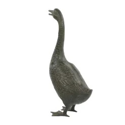 Goose 66cm Bronze Metal Garden Ornament