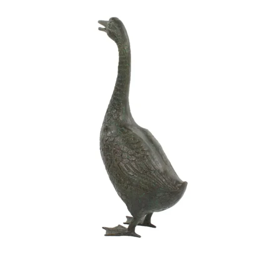 Goose 66cm Bronze Metal Garden Ornament