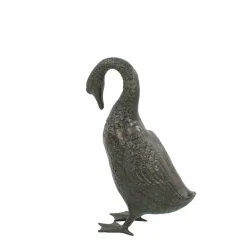 Goose 55cm Bronze Metal Garden Ornament