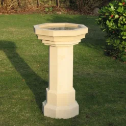 Gothic Design Stone Garden Birdbath