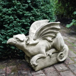 Gothic Griffin Stone Garden Ornament