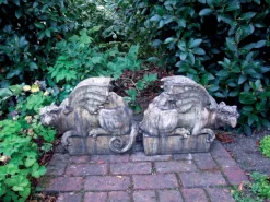 Gothic Griffins Stone Garden Ornaments
