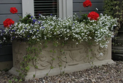 Grand Athena Trough Stone Garden Planter