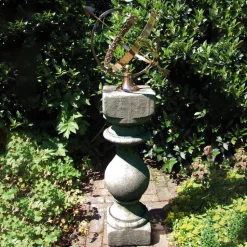 Grand Baluster Armillary Stone Garden Sundial