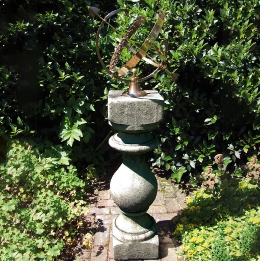 Grand Baluster Armillary Stone Garden Sundial