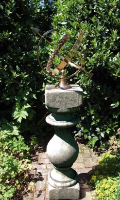 Grand Baluster Armillary Stone Garden Sundial
