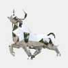 Grand Bull 200cm Geometric Metal Garden Sculpture