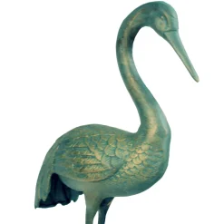 Grand Cranes Bronze Metal Garden Ornaments