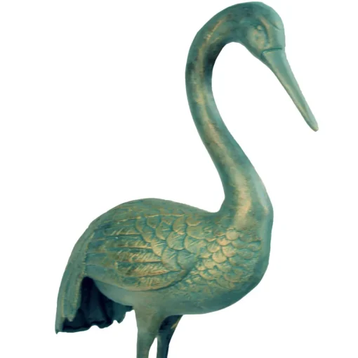 Grand Cranes Bronze Metal Garden Ornaments