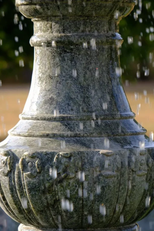 Grand Double Tier 4m Emerald Marble Stone Water Fountain Feature