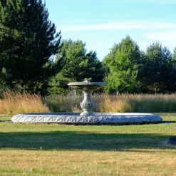 Grand Single Tier 4m Emerald Marble Stone Water Fountain Feature