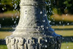Grand Single Tier 4m Emerald Marble Stone Water Fountain Feature