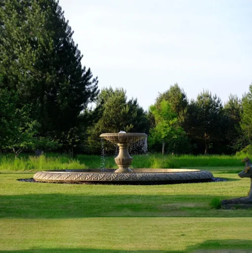 Grand Single Tier 4m Sandstone Stone Water Fountain Feature
