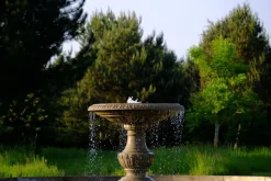 Grand Single Tier 4m Sandstone Stone Water Fountain Feature