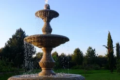 Grand Triple Tier 4m Sandstone Stone Water Fountain Feature