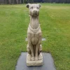 Greyhound 90cm Stone Garden Statue