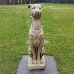 Greyhound 90cm Stone Garden Statue