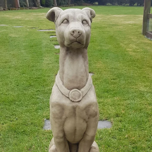 Greyhound 90cm Stone Garden Statue