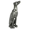 Guardian Greyhound 81cm Anthracite Resin Indoor Sculpture